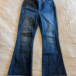 LOFT High Waist Flare Crop